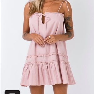 Princess Polly armada mini dress blush